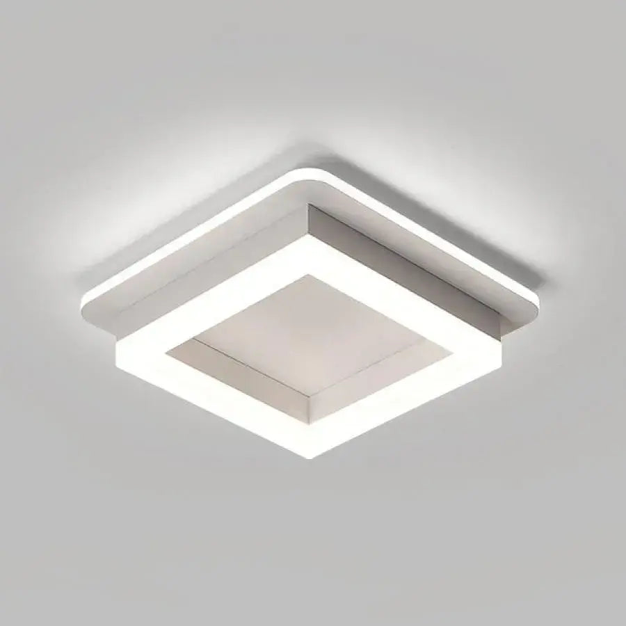 MODERNÝ LED luster 26W, veľkosť 19,5x19,5, štvorcový, studené/teplé/neutrálne svetlo, biely LED luster Predvolený názov Alessandro Design