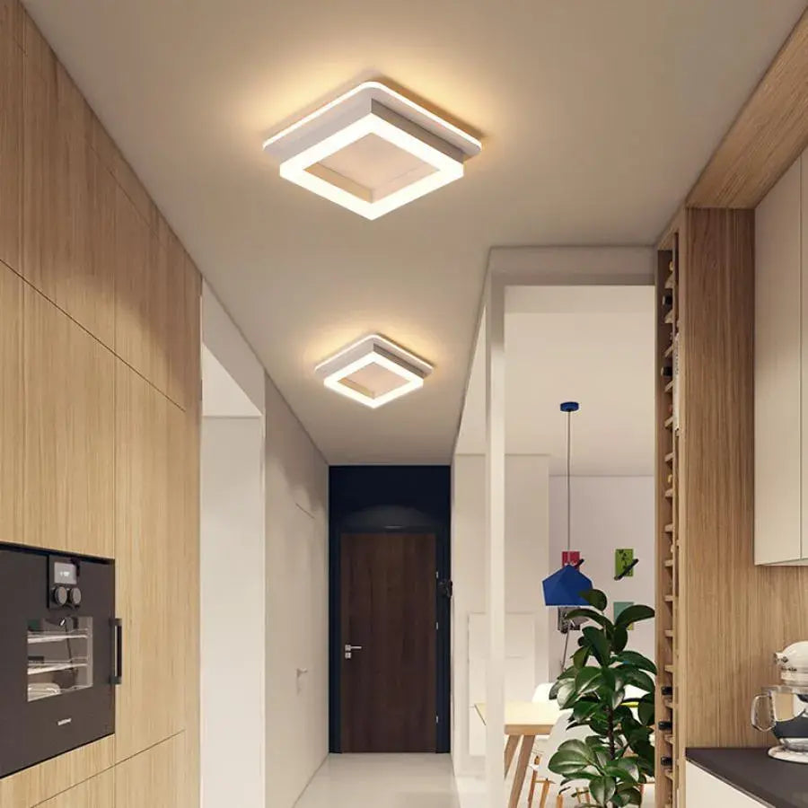 MODERNÝ LED luster 26W, veľkosť 19,5x19,5, štvorcový, studené/teplé/neutrálne svetlo, biely LED luster Predvolený názov Alessandro Design