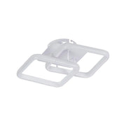 LED luster LILIA 20W, 2 štvorce, studené/teplé/neutrálne svetlo, biely