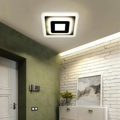LED luster MORNIKA 14W, priemer 25cm, štvorcový, neutrálne svetlo, biely LED luster Predvolený názov Alessandro Design