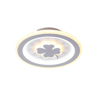 Lustra LED TRIFOI RGB ROZA 24W, lumina Rece/Calda/Neutra, Alb Default Title Alessandro Design