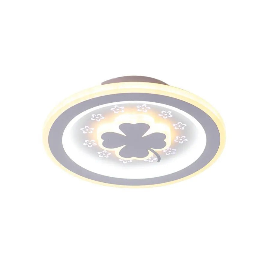 Lustra LED TRIFOI RGB ROZA 24W, lumina Rece/Calda/Neutra, Alb Default Title Alessandro Design