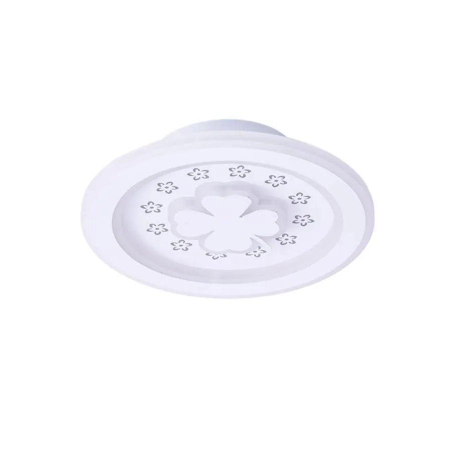 Lustra LED TRIFOI RGB ROZA 24W, lumina Rece/Calda/Neutra, Alb Default Title Alessandro Design