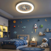 Lustra LED ROCKET 49W, Diametru 49cm, lumina Rece/Calda/Neutra, Alb Albastru Lustre Copii Default Title Alessandro Design