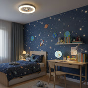 LED luster ROCKET 49W, Priemer 49cm, Studené/Teplé/Neutrálne svetlo, Biela Modrá
