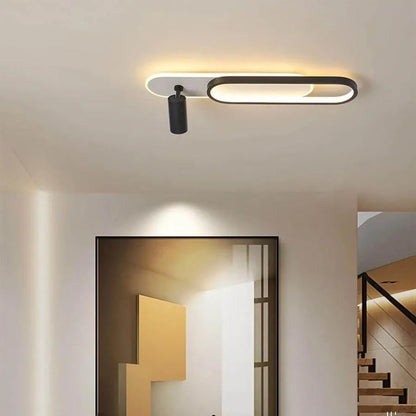 Lustra LED Ruby 40W Alb Negru Lustra LED Default Title Alessandro Design