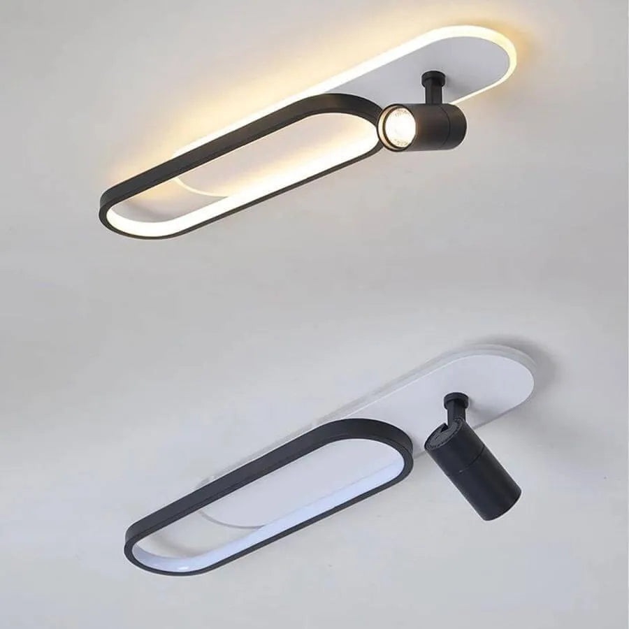 Lustra LED Ruby 40W Alb Negru Lustra LED Default Title Alessandro Design