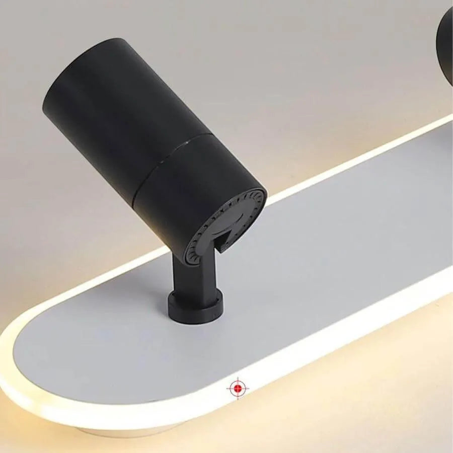 Lustra LED Ruby 40W Alb Negru Lustra LED Default Title Alessandro Design