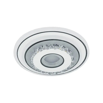 LED krištáľový luster SERILDA 40W, Priemer 20cm, Studené/Teplé/Neutrálne svetlo, Biely