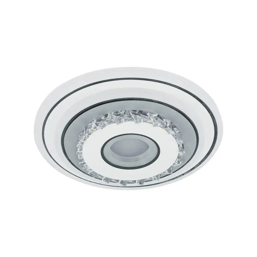 LED krištáľový luster SERILDA 40W, Priemer 20cm, Studené/Teplé/Neutrálne svetlo, Biely