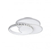 Lustra LED cu cristal SOFIA 24W, lumina Rece/Calda/Neutra, Alb Lustra LED Default Title Alessandro Design