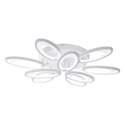 Lustra LED cu telecomanda SUNFLOWER 98W, 9 Elemente, lumina Rece/Calda/Neutra, Dimabila, Alb Lustre LED cu Telecomanda Default Title Alessandro Design