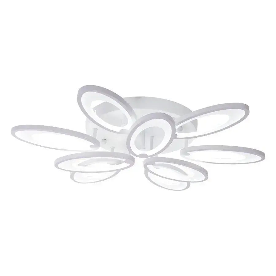 Lustra LED cu telecomanda SUNFLOWER 98W, 9 Elemente, lumina Rece/Calda/Neutra, Dimabila, Alb Lustre LED cu Telecomanda Default Title Alessandro Design