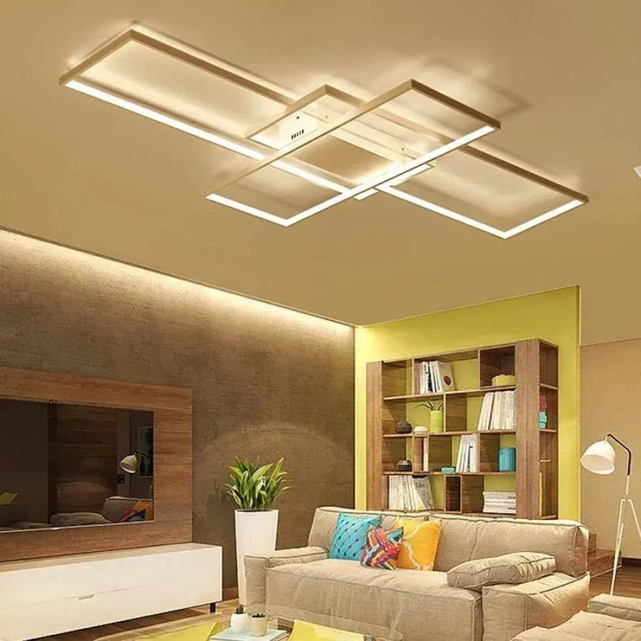 Lustra LED cu telecomanda LANDYN 78W, lumina Rece/Calda/Neutra, Dimabila, Alb Lustre LED cu Telecomanda Default Title Alessandro Design