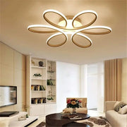 Lustra LED cu telecomanda AYDA 116W, Ondulata, lumina Rece/Calda/Neutra, Dimabila, Alb Lustre LED cu Telecomanda Default Title Alessandro Design