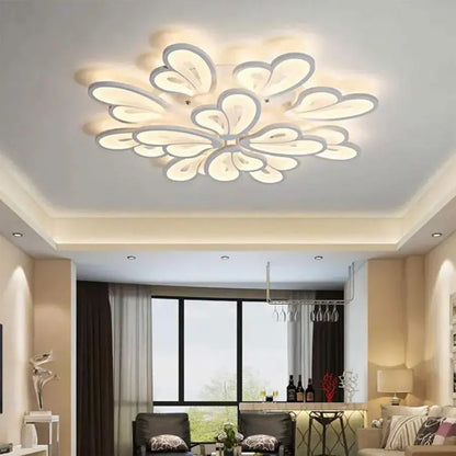 Lustra LED cu telecomanda BLOSSOM 146W, 12 Petale, lumina Rece/Calda/Neutra 3000k/4000k/6000k, Dimabila, Alb Lustre LED cu Telecomanda Default Title Alessandro Design