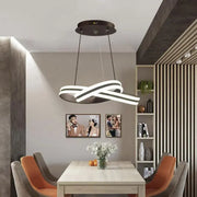 Lustra LED suspendata cu telecomanda INFINITY LOOP 61W, lumina Rece/Calda/Neutra, Dimabila, Negru, Inaltime Reglabila Lustre LED cu Telecomanda Default Title Alessandro Design