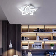 LED luster s diaľkovým ovládaním LOTUS 54W, 5 okvetných lístkov, studené/teplé/neutrálne svetlo, stmievateľné, biely LED luster s diaľkovým ovládaním Predvolený názov Alessandro Design