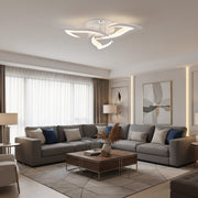 Lustra LED cu telecomanda LOTUS 32W, 3 Petale, lumina Rece/Calda/Neutra, Dimabila, Alb Lustre LED cu Telecomanda Default Title Alessandro Design