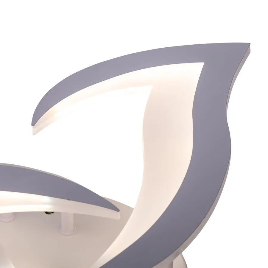 Lustra LED cu telecomanda LOTUS 32W, 3 Petale, lumina Rece/Calda/Neutra, Dimabila, Alb Lustre LED cu Telecomanda Default Title Alessandro Design