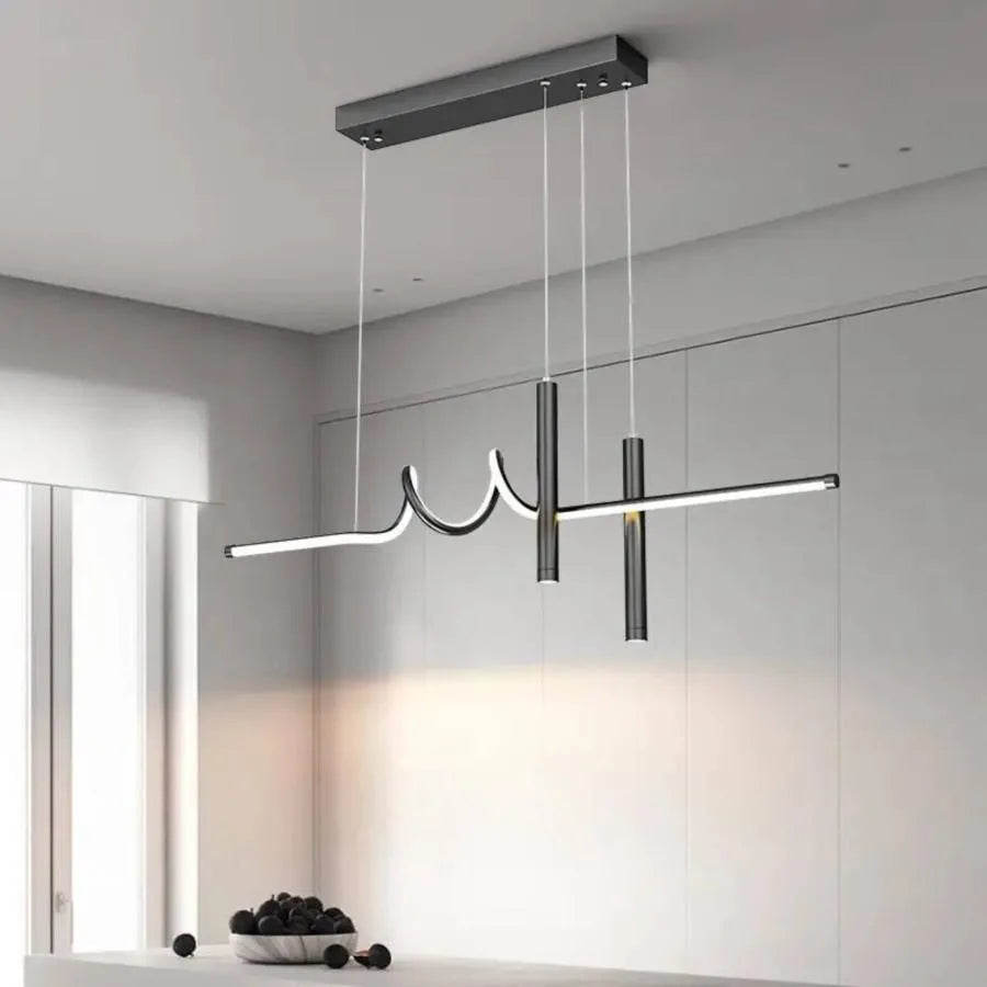 Lustra LED suspendata cu telecomanda DANNA 36W, lumina Rece/Calda/Neutra, Dimabila, Negru, Inaltime Reglabila Lustre LED cu Telecomanda Default Title Alessandro Design