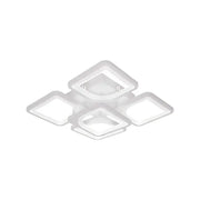 Lustra LED cu telecomanda FELY 80W, 5 Patrate, lumina Rece/Calda/Neutra, Dimabila, Alb Lustre LED cu Telecomanda Default Title Alessandro Design