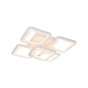Lustra LED cu telecomanda FELY 80W, 5 Patrate, lumina Rece/Calda/Neutra, Dimabila, Alb Lustre LED cu Telecomanda Default Title Alessandro Design