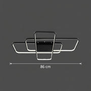 Lustra LED IANUSIS cu telecomanda 95W, 3 Elemente, lumina Rece/Calda/Neutra, Dimabila, Negru Lustre LED cu Telecomanda Default Title Alessandro Design