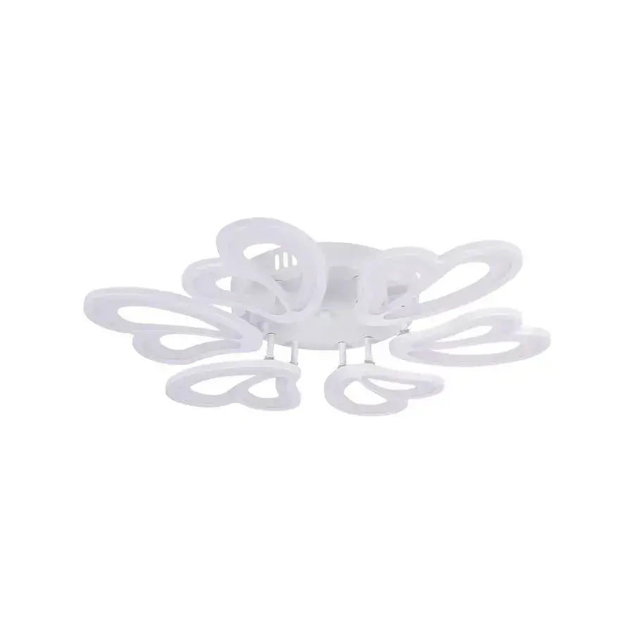 Lustra LED cu telecomanda BLOSSOM 78W, 6 Petale, Diametru 60cm, lumina Rece/Calda/Neutra, Dimabila, Alb Lustre LED cu Telecomanda Default Title Alessandro Design