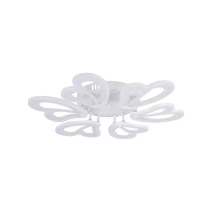 Lustra LED cu telecomanda BLOSSOM 78W, 6 Petale, Diametru 60cm, lumina Rece/Calda/Neutra, Dimabila, Alb Lustre LED cu Telecomanda Default Title Alessandro Design