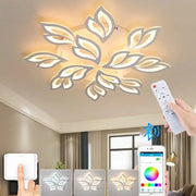 Lustra LED cu telecomanda LILY 147W, 12 Elemente, lumina Rece/Calda/Neutra, Dimabila, Alb Lustre LED cu Telecomanda Default Title Alessandro Design