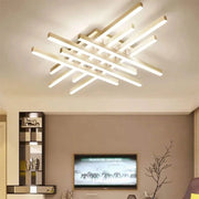 Lustra LED cu telecomanda MORA 160W, 8 Elemente, Liniara, lumina Rece/Calda/Neutra, Dimabila, Alb Lustre LED cu Telecomanda Default Title Alessandro Design