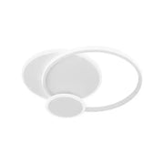 LED luster s diaľkovým ovládaním SILVIAN, 58W, 3 kruhy, Studené/Teplé/Neutrálne svetlo, Stmievateľné, Biely LED luster s diaľkovým ovládaním Predvolený názov Alessandro Design