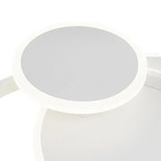LED luster s diaľkovým ovládaním SILVIAN, 58W, 3 kruhy, Studené/Teplé/Neutrálne svetlo, Stmievateľné, Biely LED luster s diaľkovým ovládaním Predvolený názov Alessandro Design