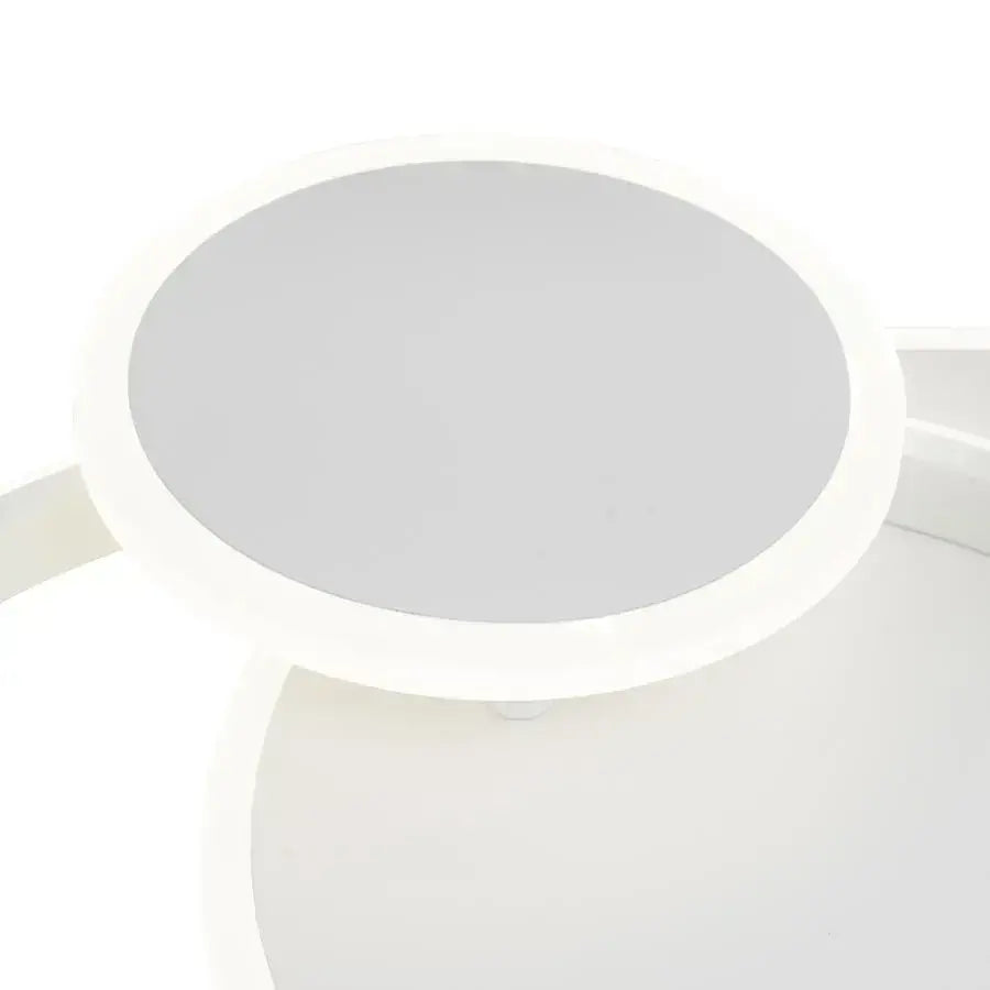 LED luster s diaľkovým ovládaním SILVIAN, 58W, 3 kruhy, Studené/Teplé/Neutrálne svetlo, Stmievateľné, Biely LED luster s diaľkovým ovládaním Predvolený názov Alessandro Design