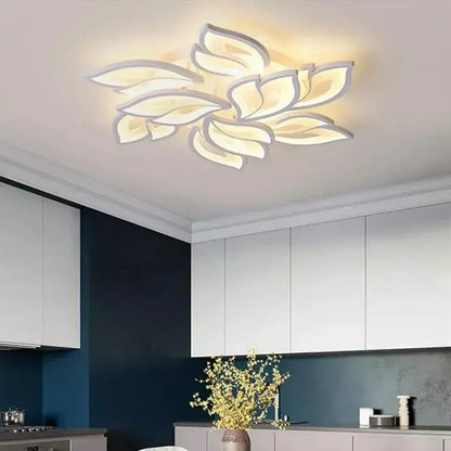 Lustra LED cu telecomanda LILY 101W, 9 Elemente, lumina Rece/Calda/Neutra, Dimabila, Alb Lustre LED cu Telecomanda Default Title Alessandro Design