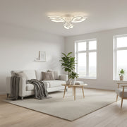 Lustra LED cu telecomanda LILY 40W, 3 Elemente, lumina Rece/Calda/Neutra, Dimabila, Alb Lustre LED cu Telecomanda Default Title Alessandro Design