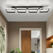 Lustra LED VERTEX 45W, 4 Patrate, Liniara, lumina Rece/Calda/Neutra, Neagra Lustre LED Default Title Alessandro Design
