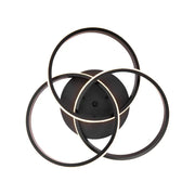 Lustra LED cu telecomanda VECTOR VORTEX 96W, 3 Elemente, lumina Rece/Calda/Neutra, Dimabila, Negru Lustre LED cu Telecomanda Default Title Alessandro Design