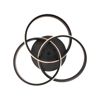 Lustra LED cu telecomanda VECTOR VORTEX 96W, 3 Elemente, lumina Rece/Calda/Neutra, Dimabila, Negru Lustre LED cu Telecomanda Default Title Alessandro Design