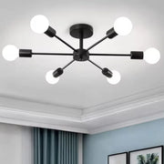 Luster Mikkos 6XE27, priemer 49cm, Čierna Moderné lustre Predvolený názov Alessandro Design