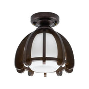 Luster Mina, 1xE27, hnedý s bielou, drevo a sklo Klasické lustre Predvolený názov Alessandro Design