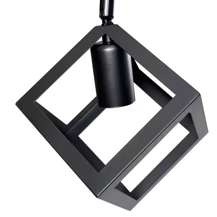 Lustra Forma Cub, STRUKTUR Duo, 2xE27, Negru, Metal Lustre Industrial Default Title Alessandro Design