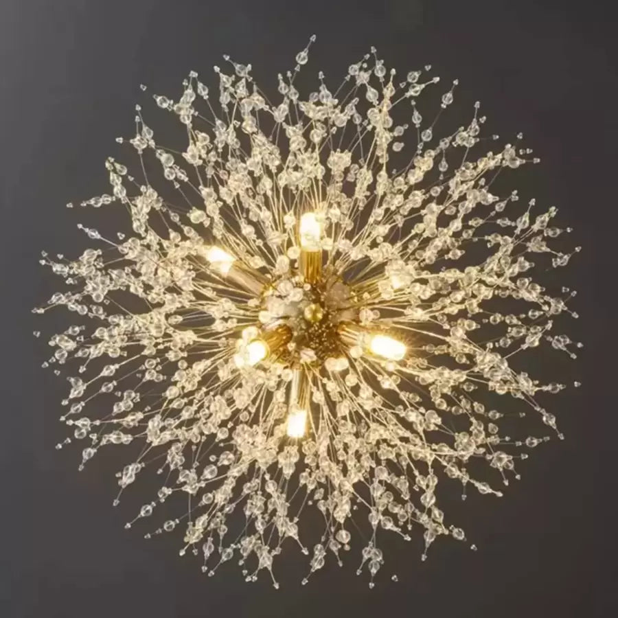 Candelabru Cristal Schönbrunn, 12x G9, Diametru 60cm, Auriu Lucios, Inaltime Reglabila Candelabre Moderne Default Title Alessandro Design