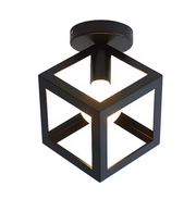 Lustra Forma Cub - STRUKTUR Mono, 1x E27, Negru, Metal Lustre Industrial Default Title Alessandro Design