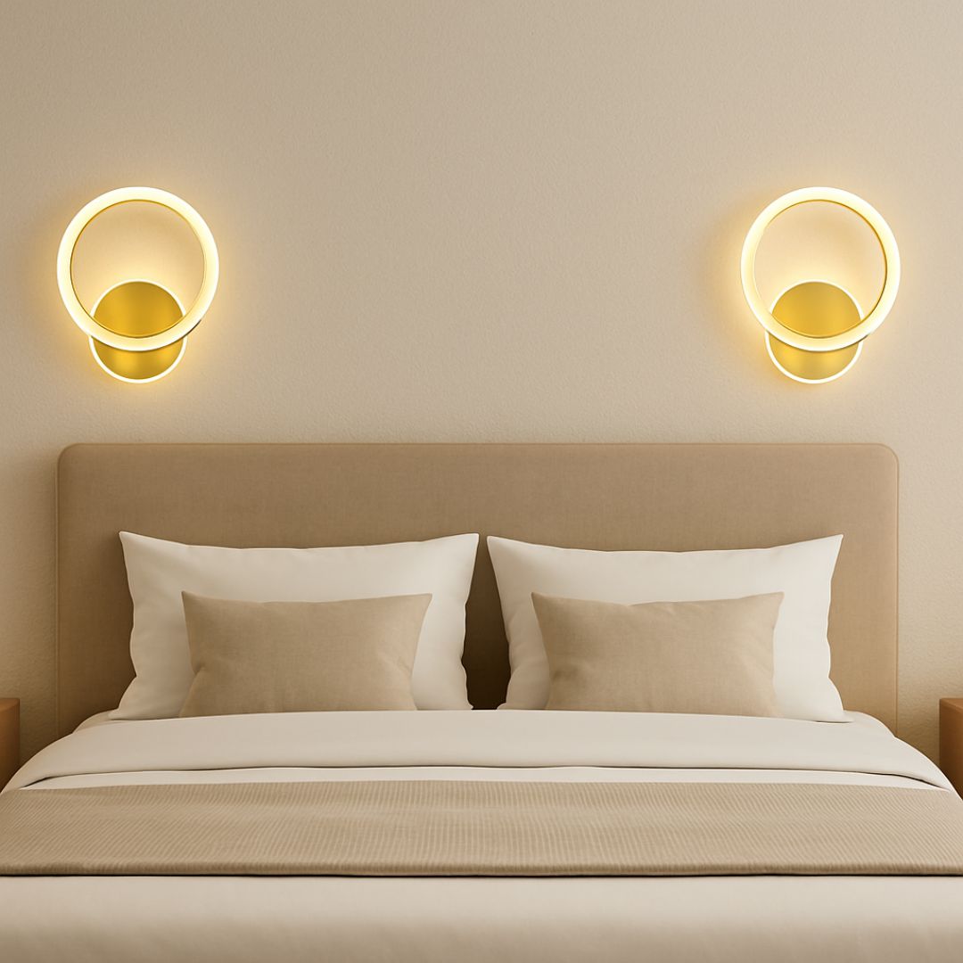 Lustra LED Aplicata cu Telecomanda, Dario, 33W, Lumina Rece/Calda/Neutra, Auriu Lustre LED cu Telecomanda Default Title Alessandro Design