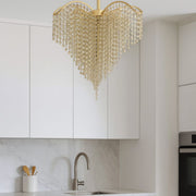Candelabru Cristal Ander, 4xE14, Diametru 45cm, Auriu Candelabre Cristal Default Title Alessandro Design