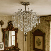 Candelabru Cristal EDINBURGH Eleganza, 5xE27, Diametru 47cm, Crom Lucios Candelabre Clasice Default Title Alessandro Design
