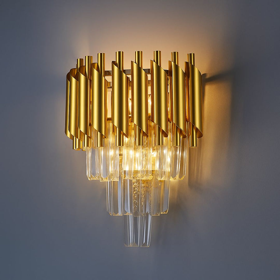Aplica Candelabru Cristal VERSAILLES Piccolo, 2xE14, Auriu Aplice de Interior Default Title Alessandro Design