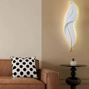 Aplica LED, Pena Decorativa 85CM 31W Lumina Rece/Calda/Neutra Alb Auriu Aplice de Interior Default Title Alessandro Design